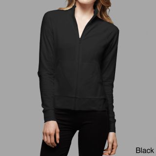 Los Angeles Pop Art Bella Cotton Cadet Zip up Jacket Black Size XL (16)