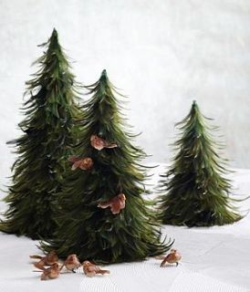 feather christmas trees by horsfall & wright