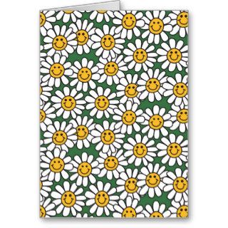 Cute Daisy Flower Pattern Card