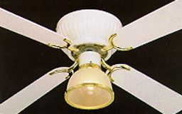 Encon Industries Corinthian 42 4 Bld. CeilingFan   White —