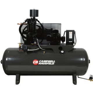 Campbell Hausfeld Fully Packaged Air Compressor — 7.5 HP, 24.3 CFM @ 175 PSI, 230 Volt Single Phase, Model# CE7005FP  20   29 CFM Air Compressors