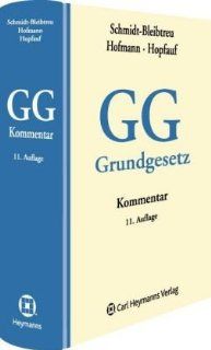 Kommentar zum Grundgesetz Bruno Schmidt Bleibtreu, Hans Hofmann, Axel Hopfauf Bücher