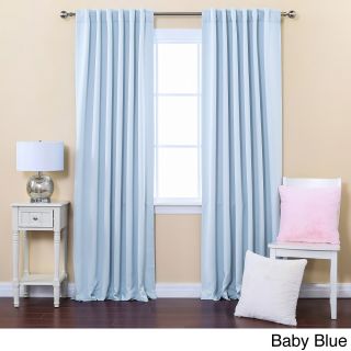 None Insulated Thermal Blackout 84 inch Curtain Panel Pair Blue Size 52 x 84