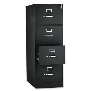 Hon 310 Series Black 4 drawer Suspension Legal File Cabinet