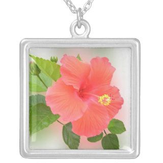 Red Hibiscus Necklace