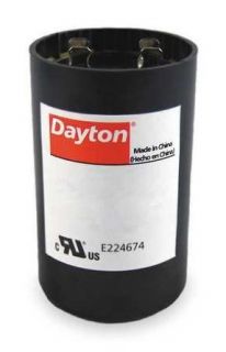 Dayton Start Capacitor, 216 259mfd, 220 250 V, Rnd   2MET8