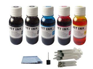 ND Brand Dinsink 5 X 4oz Refill Ink for Canon PGI 250 CLI 251 PIXMA MG5420 MG5422 MG5520 MG5522 (K/k/c/m/y) Compatible with OEM/Genuine Ink Cartridge. The item with ND Logo Electronics