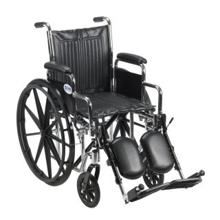 Drive Medical Cs18dda elr Chrome Sport 18 inch Dual Axle Wheelchair