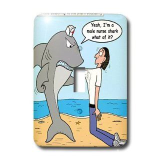 lsp_2774_1 Rich Diesslins Funny General   Editorial Cartoons   Male Nurse Shark   Light Switch Covers   single toggle switch   Single Switch Plates  