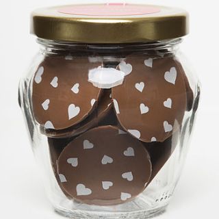 heart chocolate buttons by toftly treats