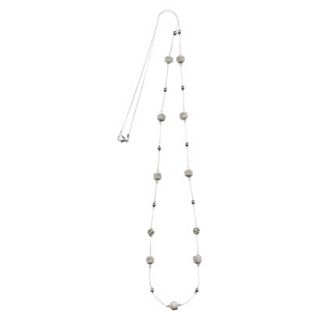 Womens Fashion Long Necklace   Silver(49)