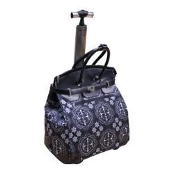 Travelers Club 18in Rolling Tote with Laptop Compartment Medallion Travelers Club Rolling Laptop Cases