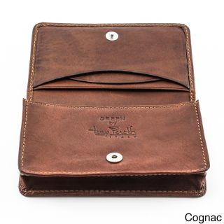Tony Perotti Leather Business Card Wallet With Snap Closure