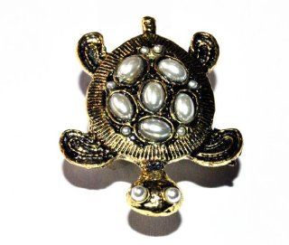 JE254 Personalized Ring, Vintage Ring, Pearl Ring, Cute Turtle Ring (Bronze Color)  Beauty
