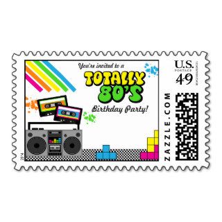 80's Party Postage Stamp