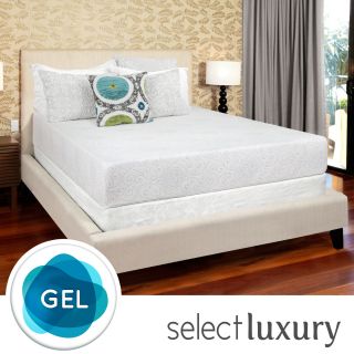Select Luxury Select Luxury Swirl Gel Memory Foam 10 inch Full size Medium Firm Mattress Green ?? Size Full