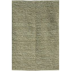 Handwoven Natural Jute Solid patterened Rug (5 X 8)