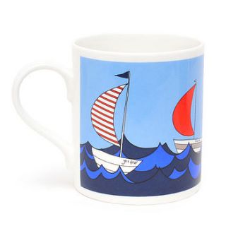 'sail away' mug by gone crabbing limited