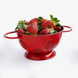 mini strawberry colander by cookie crumbles