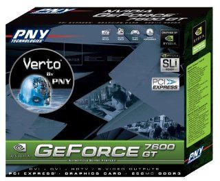 PNY Geforce 7600GT 256MB DDR3 Pci e Dvi+dvi+hdtv/s video Electronics