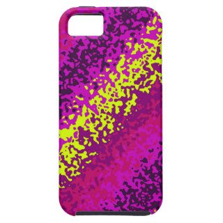 Rainbow Paint Splatter Abstract Purple Pink Green iPhone 5 Cover