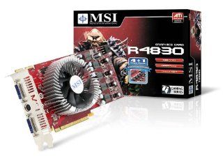 MSI R4830 T2D1G Radeon HD 4830 1 GB 256 Bit GDDR3 PCI Express 2.0 x16 HDCP Ready CrossFire Supported Video Card   Retail Electronics
