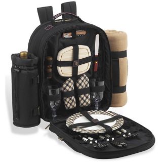 Picnic At Ascot London Backpack For Two W/ Blanket