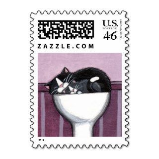 Mother Cat and Kitten in Sink (Small) Postage