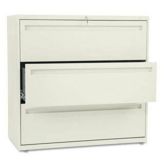 Hon 700 Series 42 inch Wide Three drawer Lateral File Cabinet With Side to side Rails