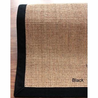 Nuloom Handmade Alexa Eco Natural Fiber Cotton Border Sisal Rug (5 X 8)