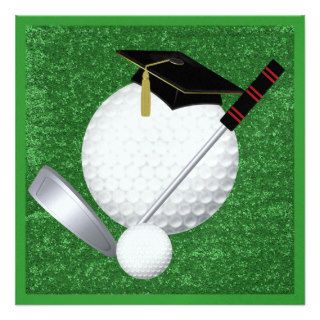 Golf  Graduation   SRF Invitations