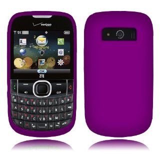 Zte Adamant F450 Solid Purple Skin Cover Cell Phones & Accessories
