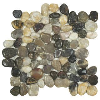 Somertile Riverbed Polished Natural Stone Mosaic Tiles (pack Of 10)