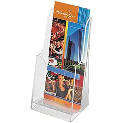 Safco Acrylic Single pocket Pamphlet Displays (pack Of 6)