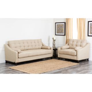 Abbyson Living Alexandria Fabric Sofa And Armchair Set