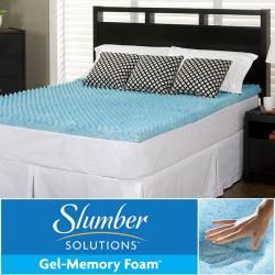 Slumber Solutions Gel Highloft 4 inch Memory Foam Mattress Topper