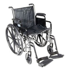 Silver Sport 2 Wheelchair With Detachable Desk Arms And Footrests