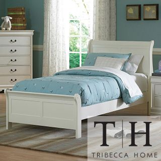 Tribecca Home Tribecca Home Alfie White Twin Bed White Size Twin