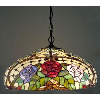 Tiffany style Rose Floral Hanging Fixture