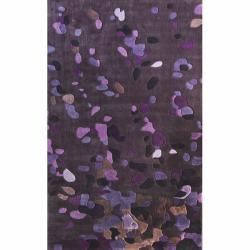 Nuloom Handmade Pino Purple Celebrations Confetti Burst Rug (6 X 9)