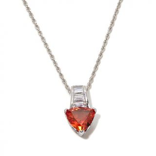 Victoria Wieck 4.18ct Absolute™ and Created Stone Pendant with 18" Chain