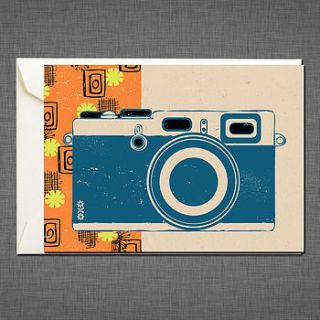 camera greetings card by rocket 68