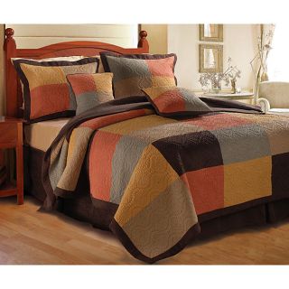 Greenland Home Fashions Trafalgar Quilted Cotton Pillow Shams (set Of 2) Multi Size Standard