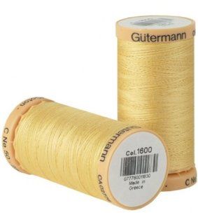 Natural Cotton Thread 273 Yards Yellow