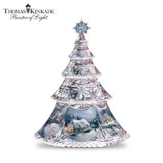 Thomas Kinkade Crystal Reflections Tabletop Christmas Tree by The Bradford Exchange  