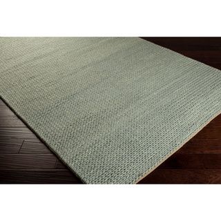 Hand woven Gray Descartes New Zealand Wool Soft Braided Texture Rug (8 X 10)