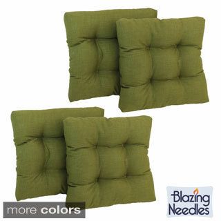 Set Of Four All weather Uv resistant Polyester Squared Outdoor Chair Cushions