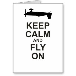 Extra Aircraft Keep Calm and Fly On Greeting Cards