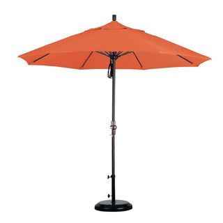 Escada Designs Fiberglass 9 foot Pacifica Tuscan Crank And Tilt Umbrella Orange Size 9 foot