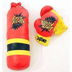 Defender Kids 10oz. Gloves And Mini Punching Bag Boxing Set